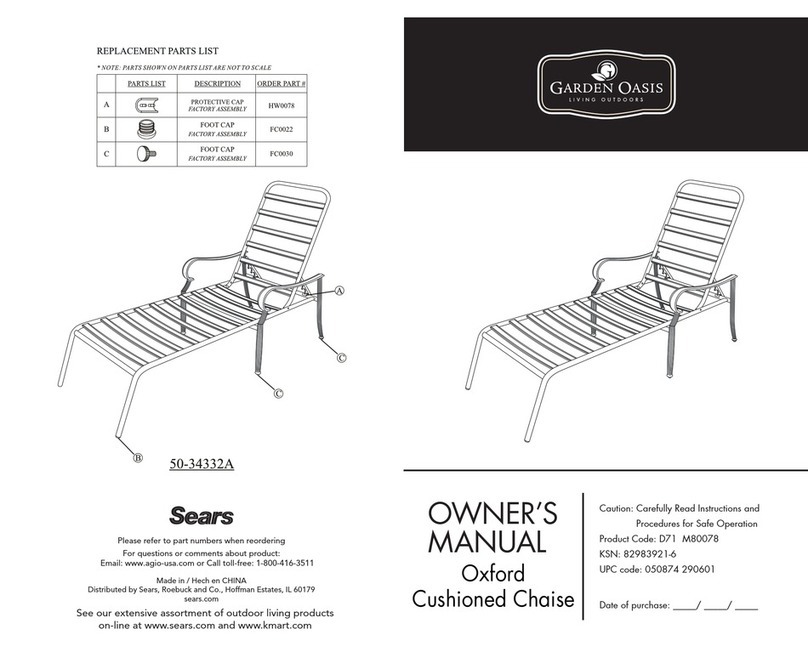 Garden Oasis 50-34332-A owner's manual Garden Oasis 50-34332-A owner's manual