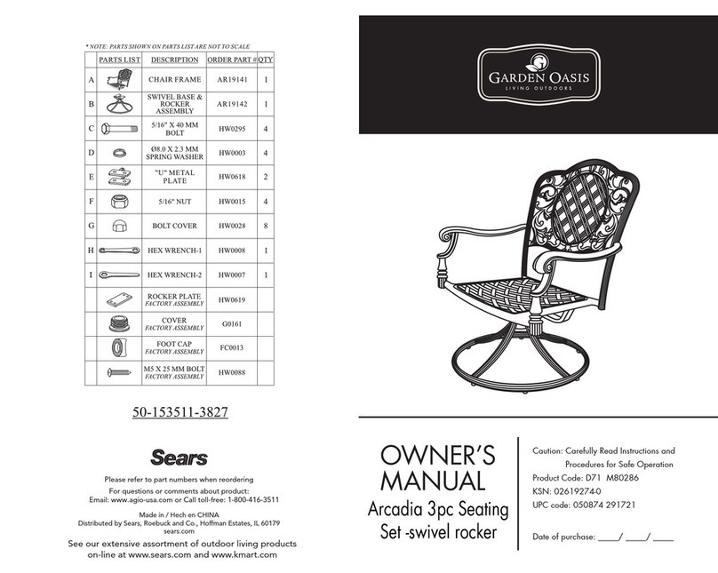 Garden Oasis 50-153511-3827 owner's manual