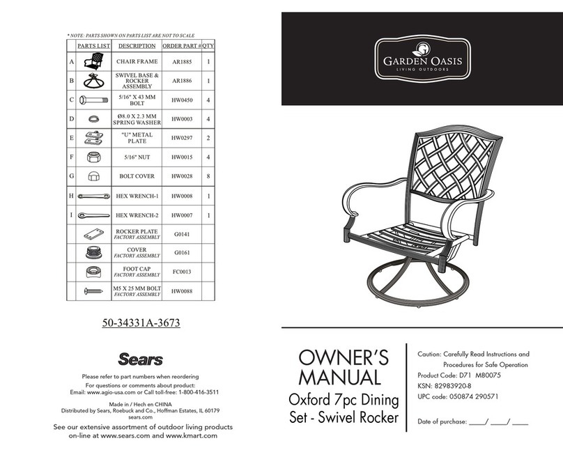 Garden Oasis 50-34331A-3673 User manual