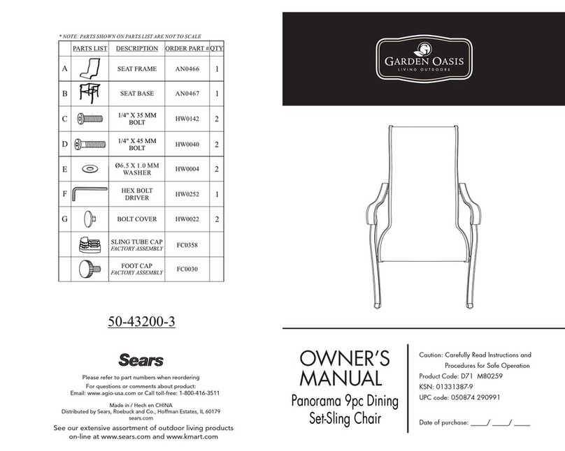Garden Oasis 50-43200-3 User manual