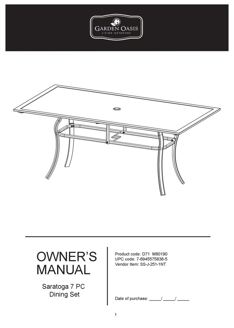 Garden Oasis SS-J-251-1NT User manual