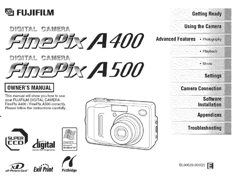 FujiFilm FINEPIX A500 owner's manual