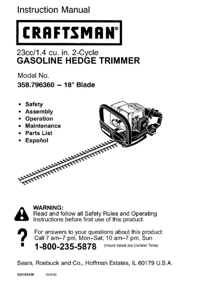 Craftsman 358.796360 User manual