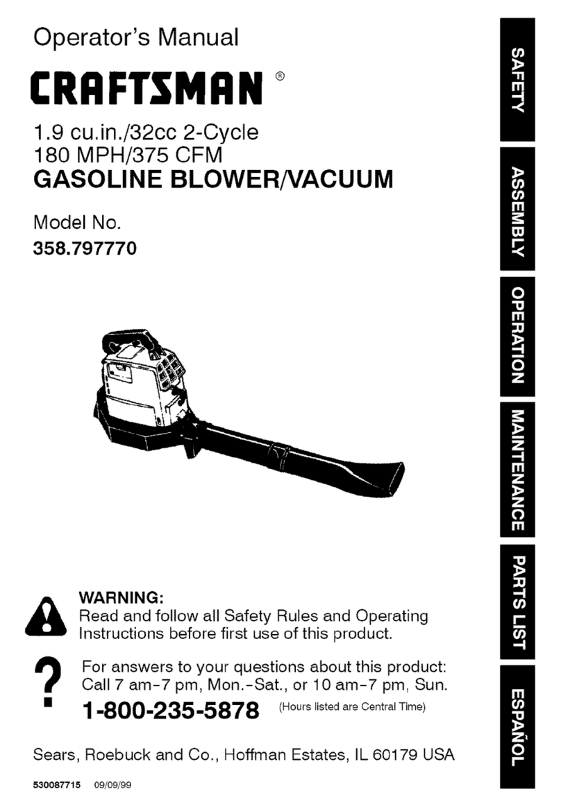 Craftsman 358.797770 Operator's manual