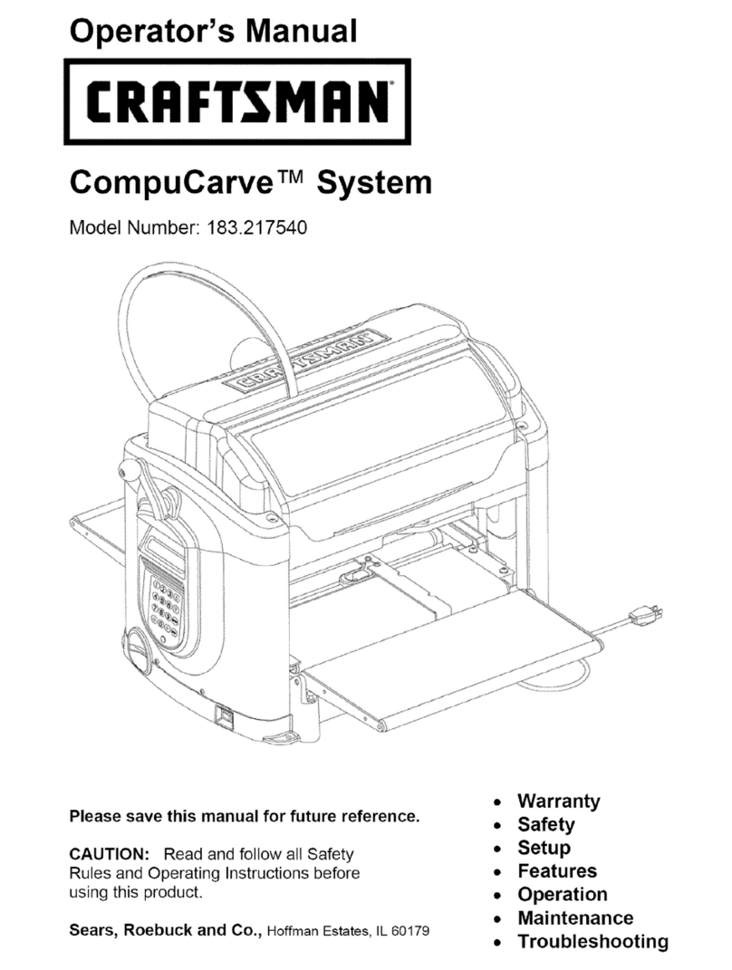 Craftsman CompuCarve 183.217540 User manual