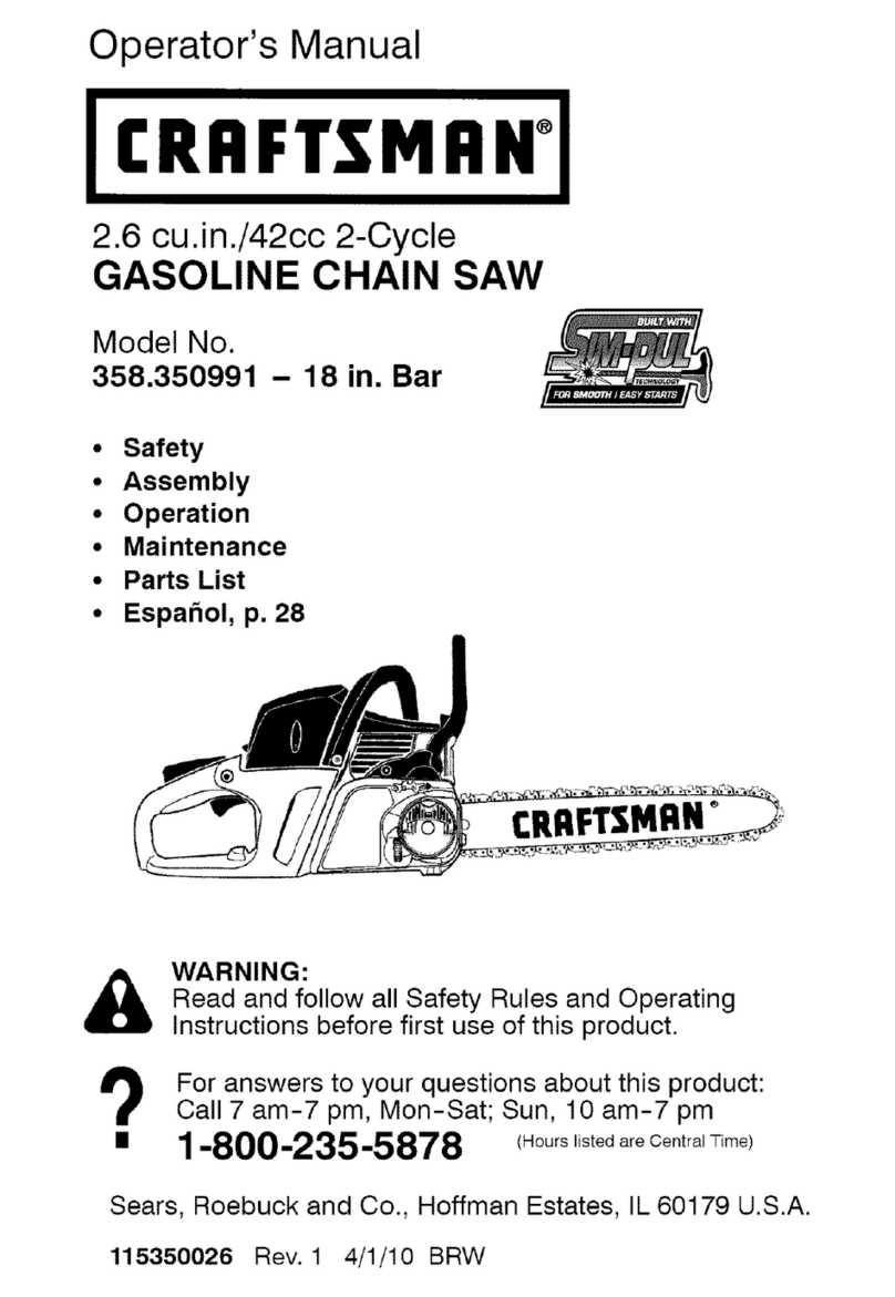 Craftsman 358.350991 User manual