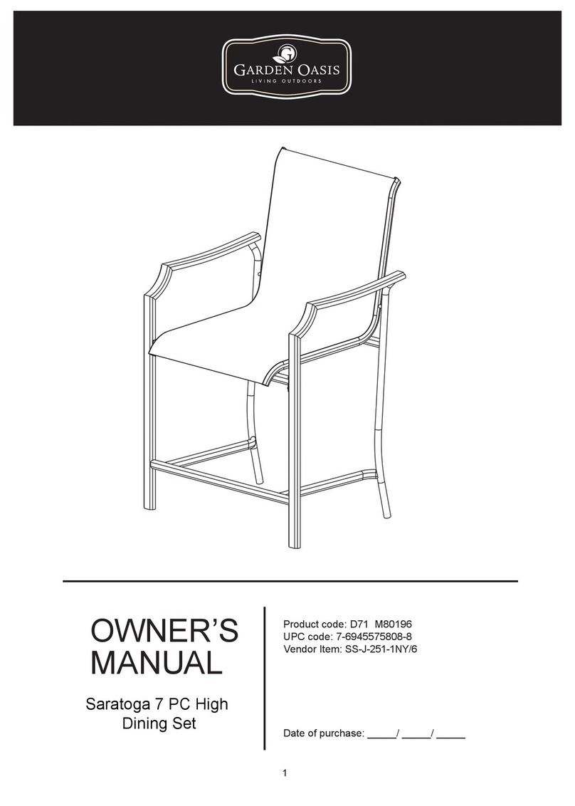 Garden Oasis SS-J-251-1NY/6 owner's manual