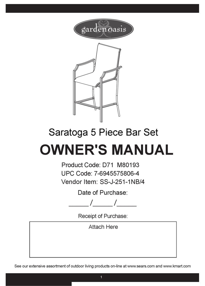 Garden Oasis SS-J-251-1NB/4 User manual