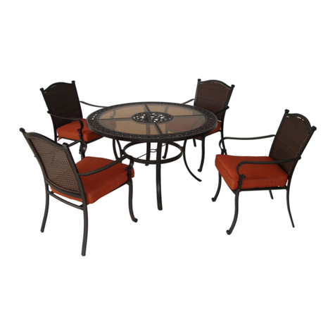 Garden Oasis CORNELL 48? ROUND DINING TABLE User manual