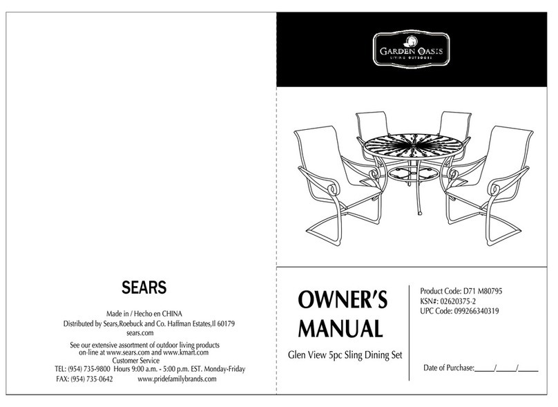 Garden Oasis XR6306S45G31SG04 User manual Garden Oasis XR6306S45G31SG04 User manual
