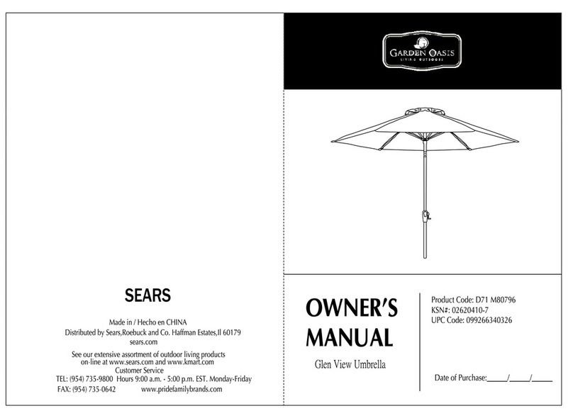 Garden Oasis UM96G31SG04 User manual Garden Oasis UM96G31SG04 User manual