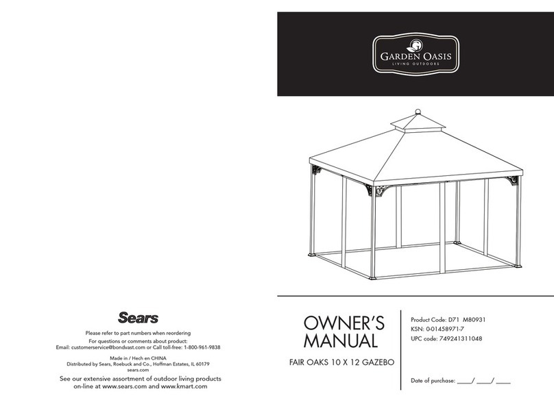 Garden Oasis D71 M83913 owner's manual
