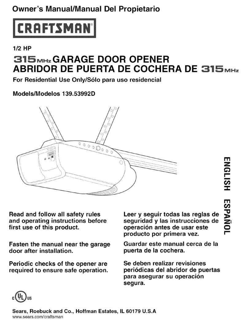 Craftsman 139.53992D owner's manual