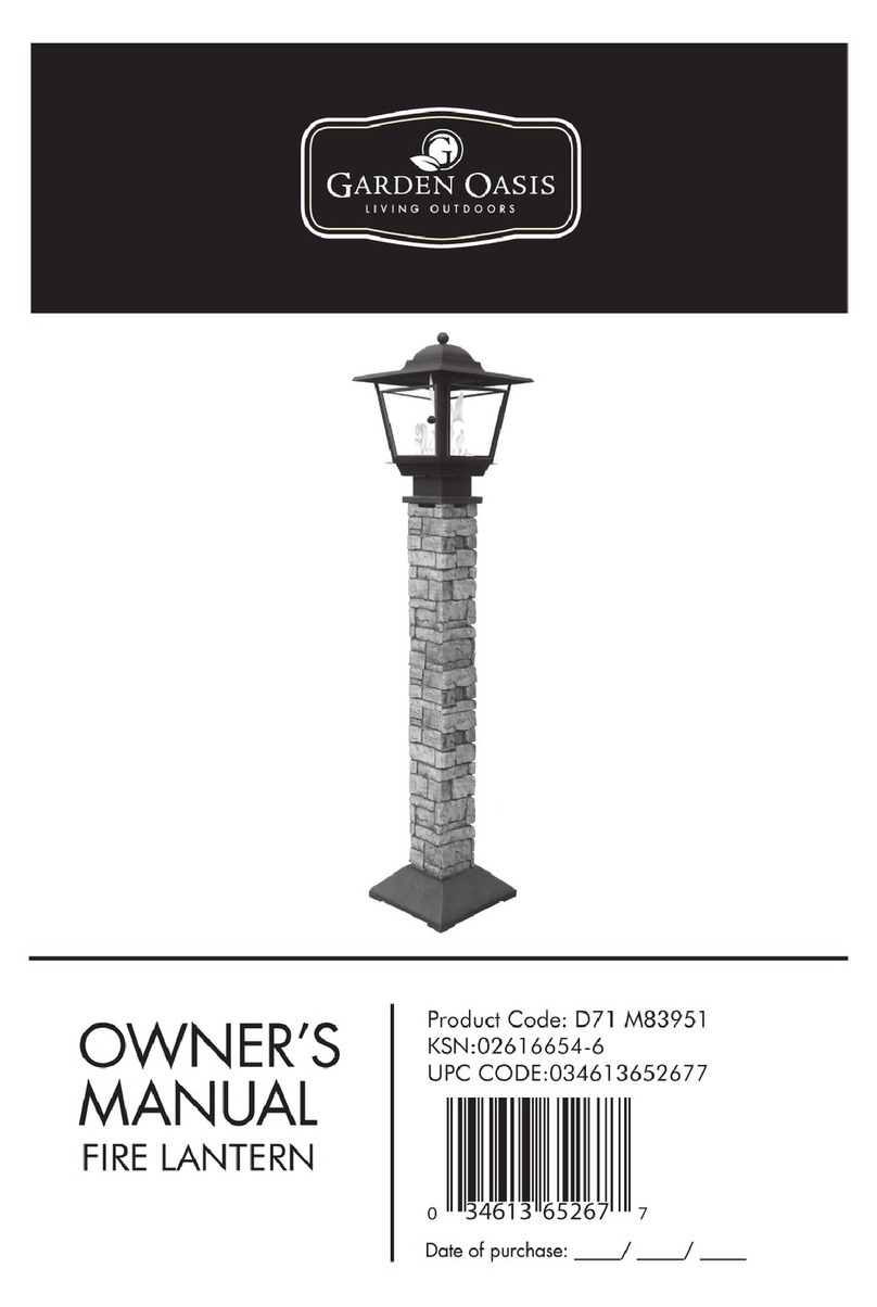 Garden Oasis HYFH20038-4 owner's manual