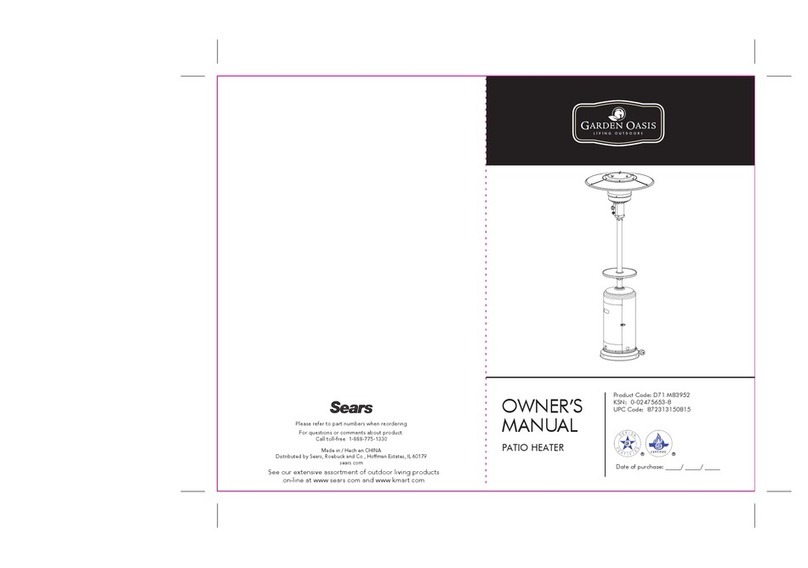 Garden Oasis HLDS01-PCKM owner's manual
