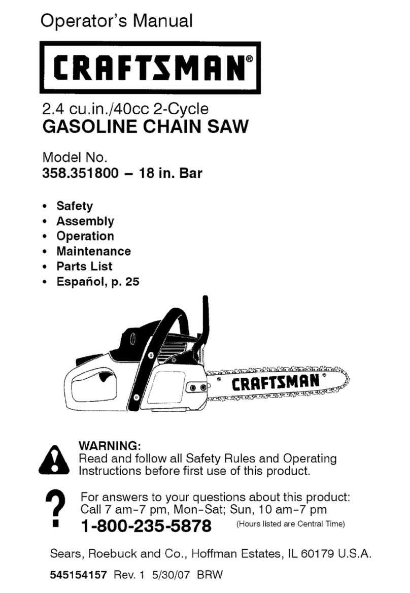 Craftsman 358.351800 User manual