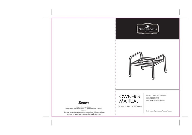 Garden Oasis JDC-6525A-8 User manual