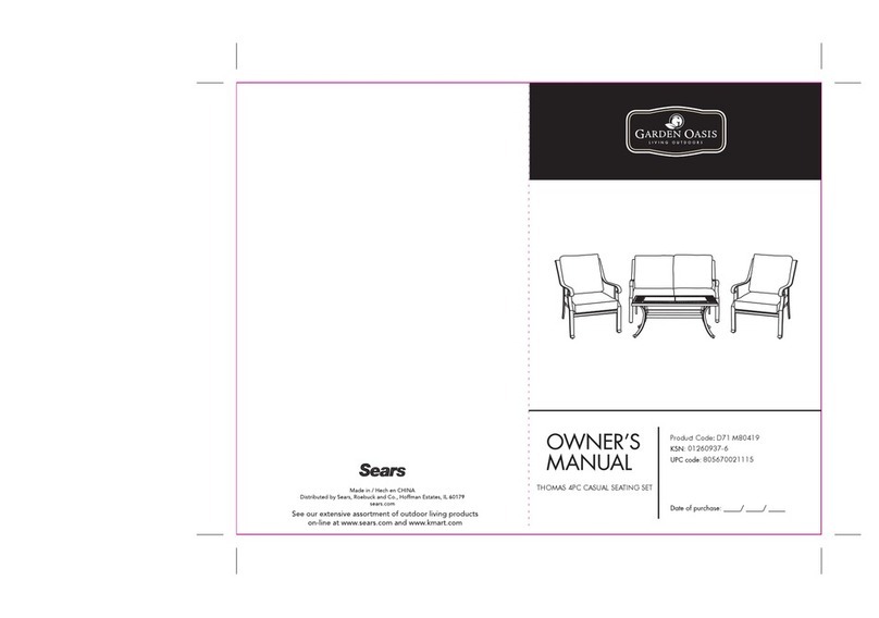 Garden Oasis JDC-6525A User manual