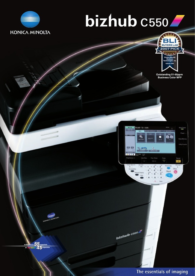 Konica Minolta bizhub C550 Series brochure