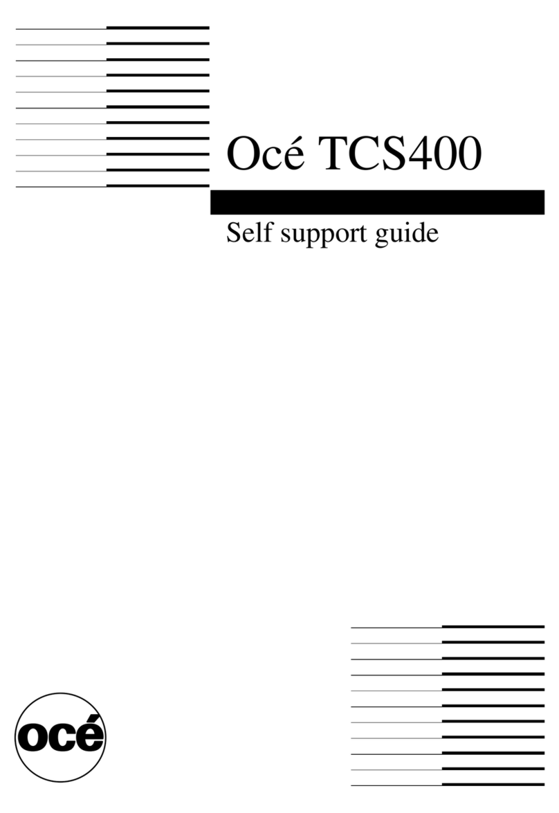 Oce TCS400 Installation instructions
