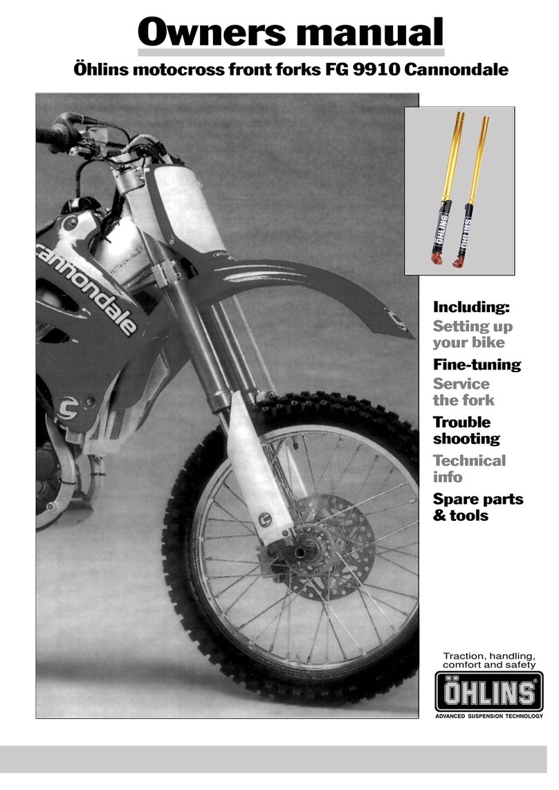 Ohlins CANNONDALE FG 9910 owner's manual
