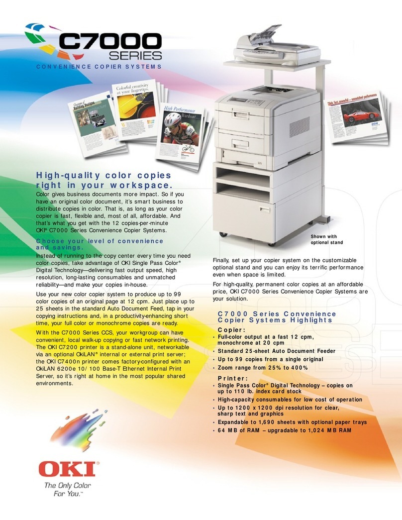 Oki C7000 User manual Oki C7000 User manual