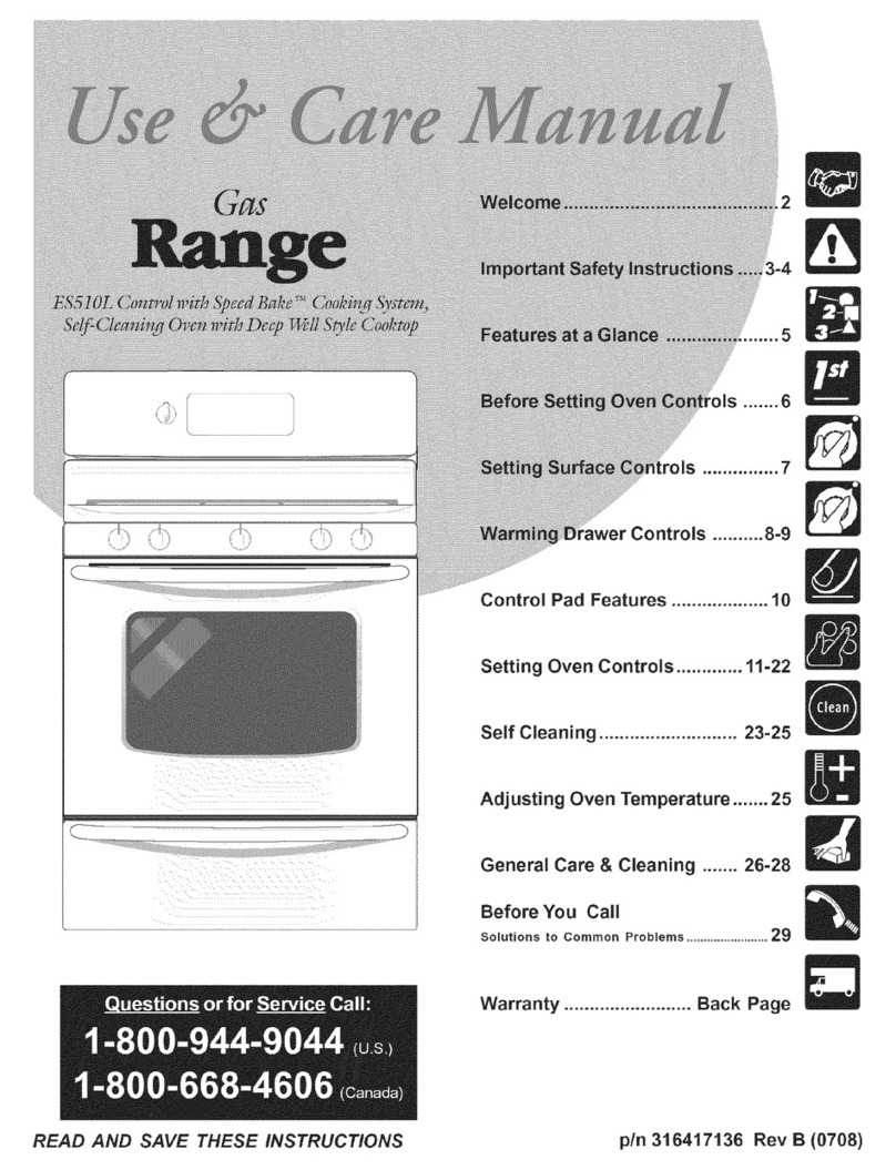 Frigidaire FGFLZ87GCB Use & care manual