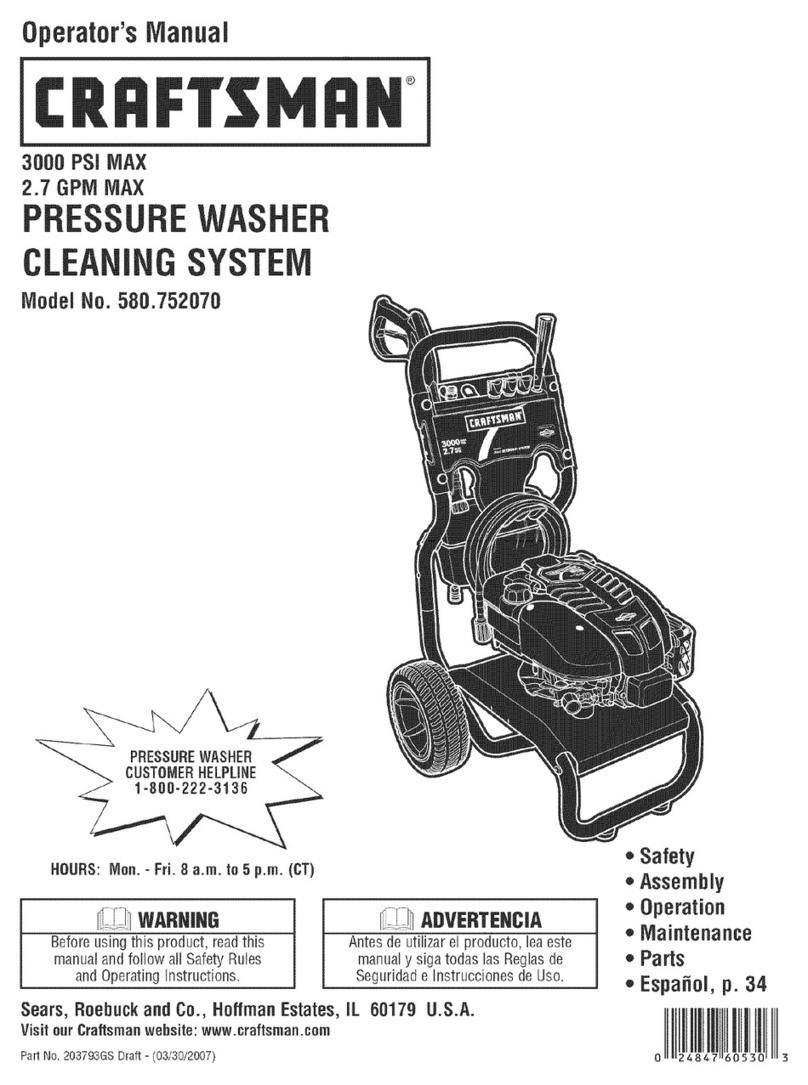 Craftsman 580.752070 Operator's manual Craftsman 580.752070 Operator's manual