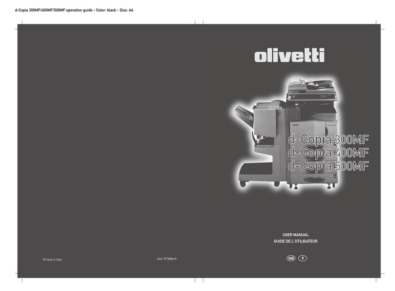 Olivetti D-COPIA 300MF Operation User manual