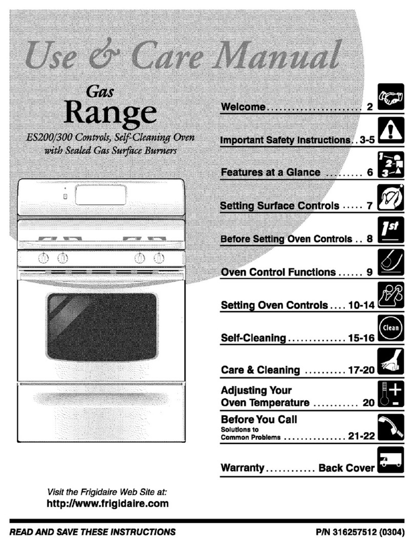 Frigidaire FGF363MXASB User manual