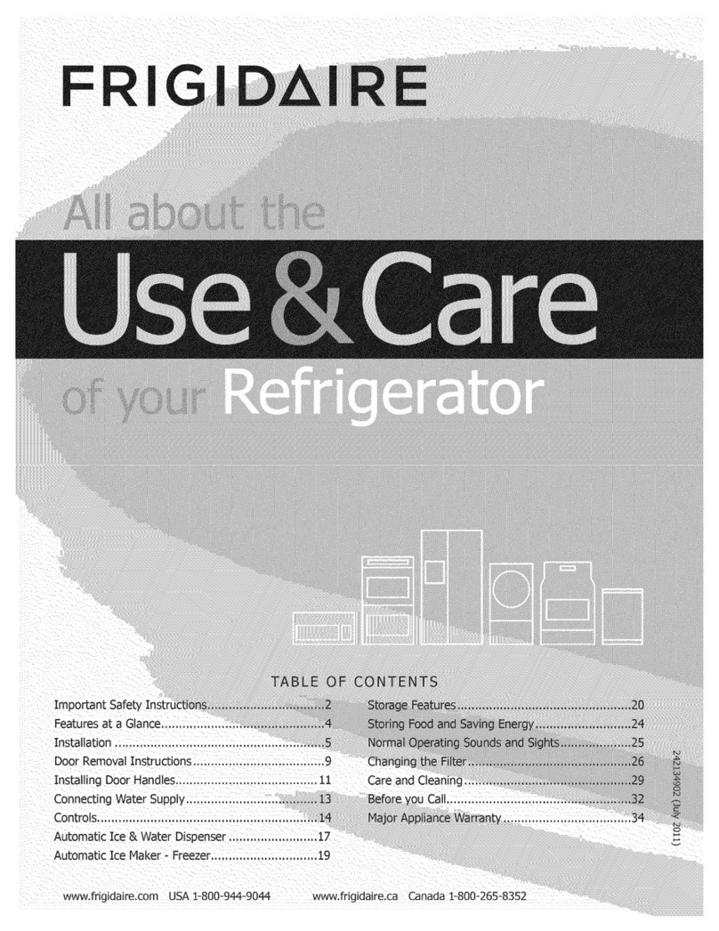 Frigidaire FPHB2899LF5 Owner's manual