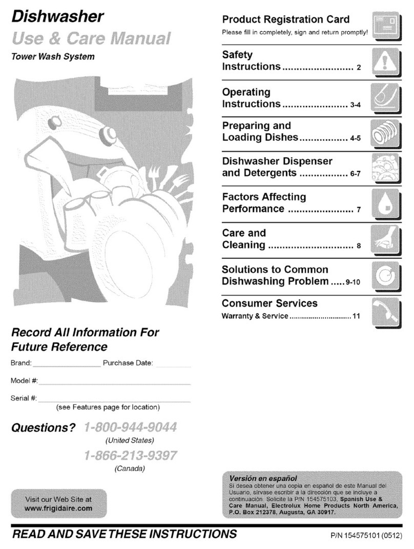 Frigidaire FDBB240FS0 User manual