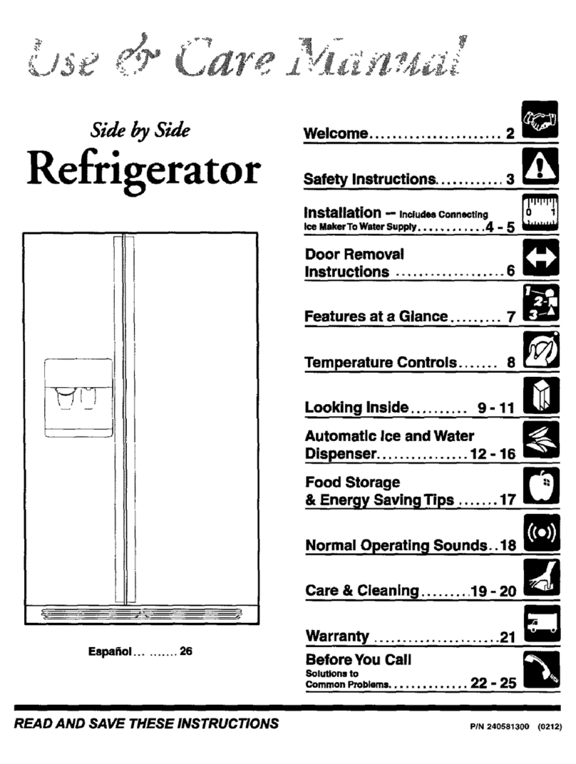 Frigidaire FRS26KF5CQ1 User manual