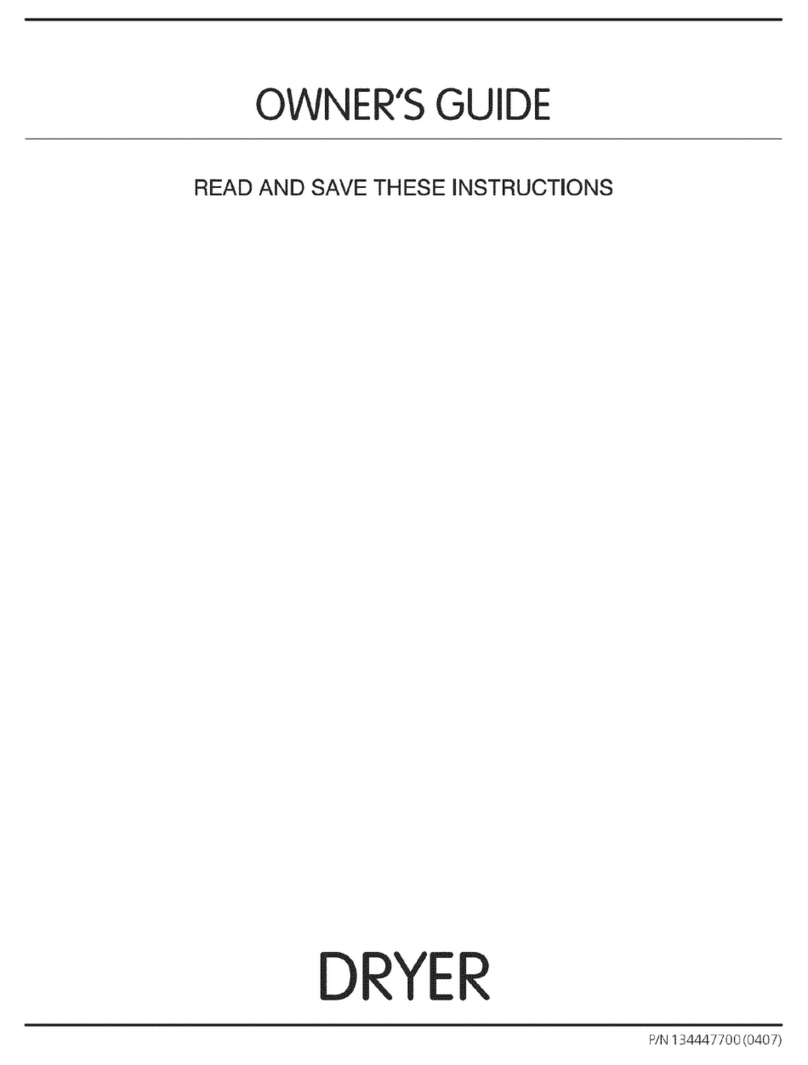 Frigidaire GLER341CES0 User manual