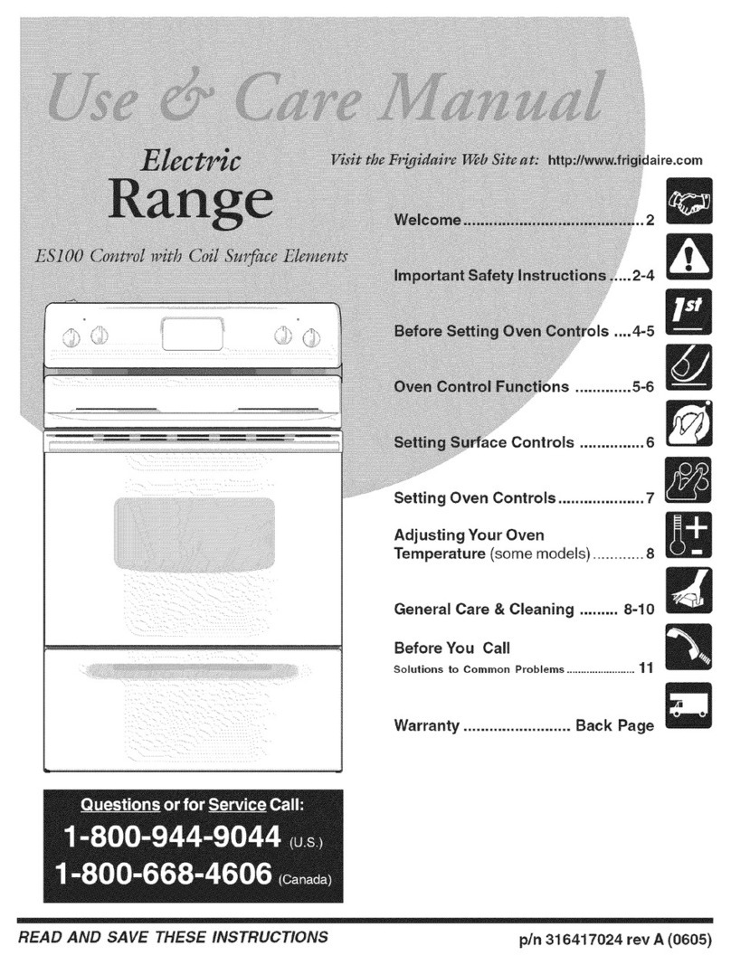 Frigidaire FEF326FBF User manual Frigidaire FEF326FBF User manual