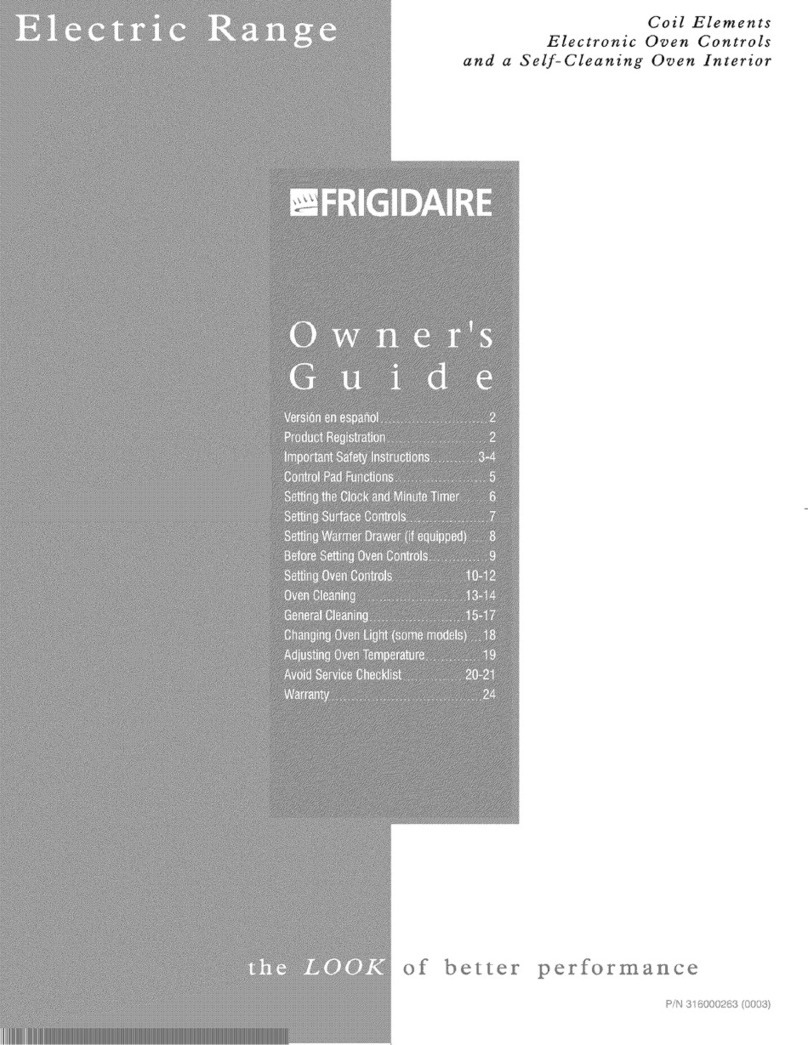 Frigidaire FEF353BFDB User manual