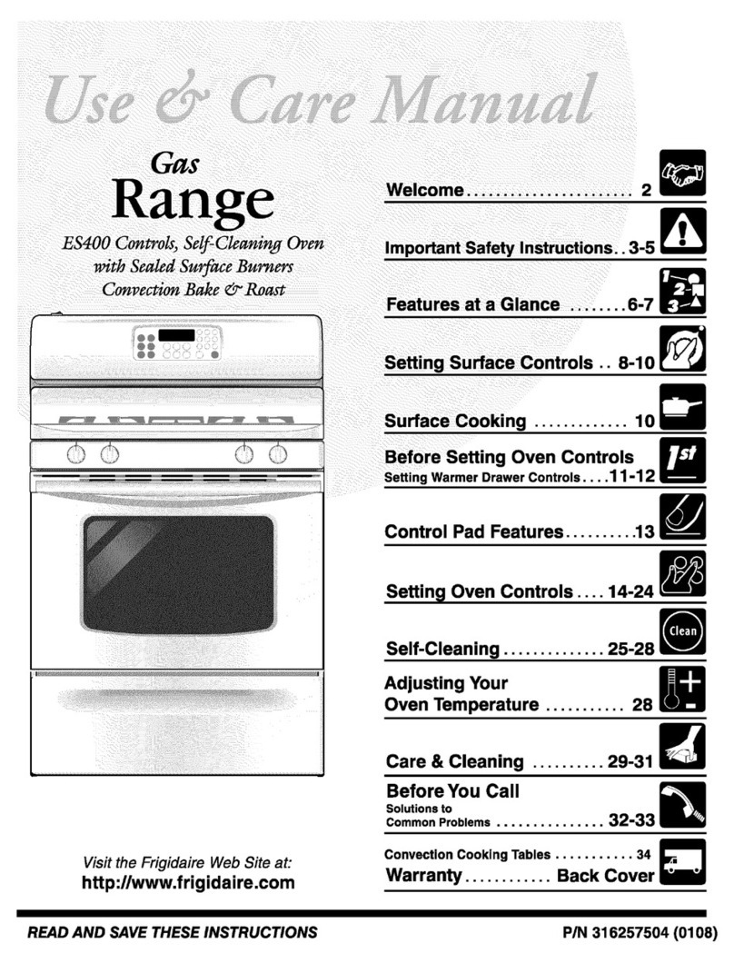 Frigidaire GLG388ASA User manual