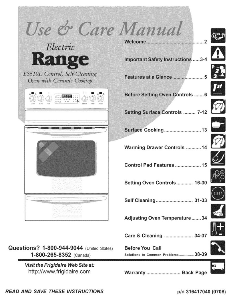 Frigidaire FEFLZ87GCA User manual