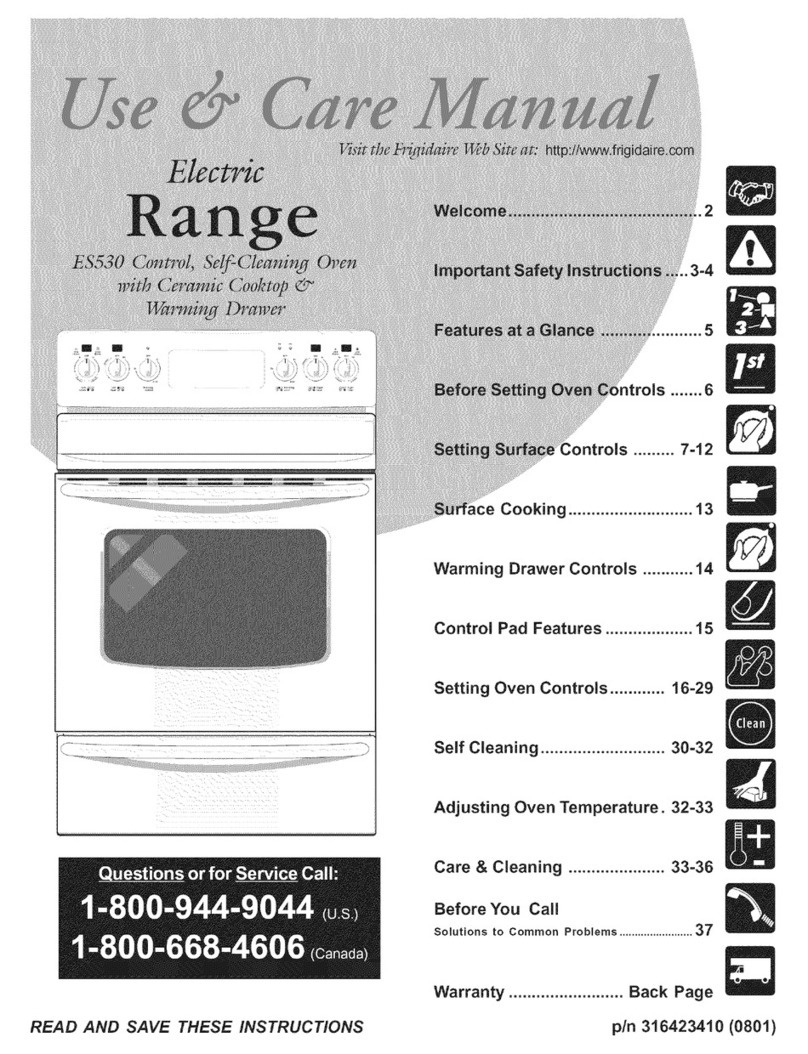 Frigidaire CPFLEFZ98GCC User manual Frigidaire CPFLEFZ98GCC User manual