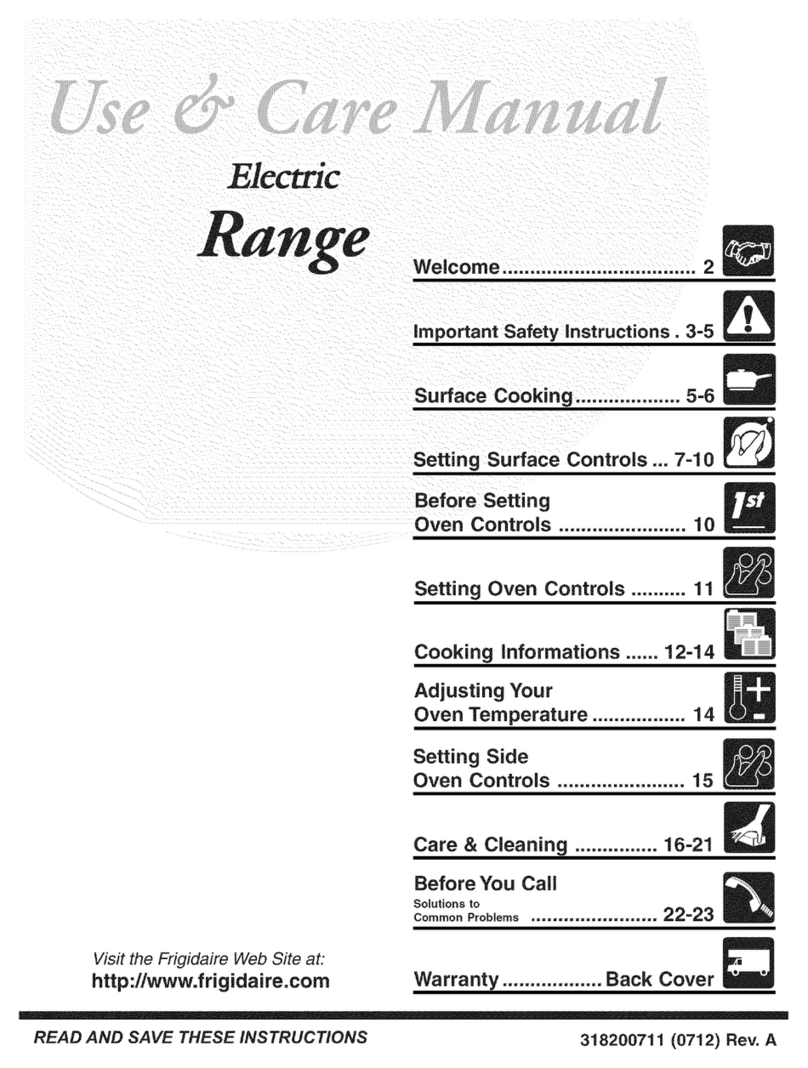 Frigidaire PLEF489GCA Guide User manual Frigidaire PLEF489GCA Guide User manual