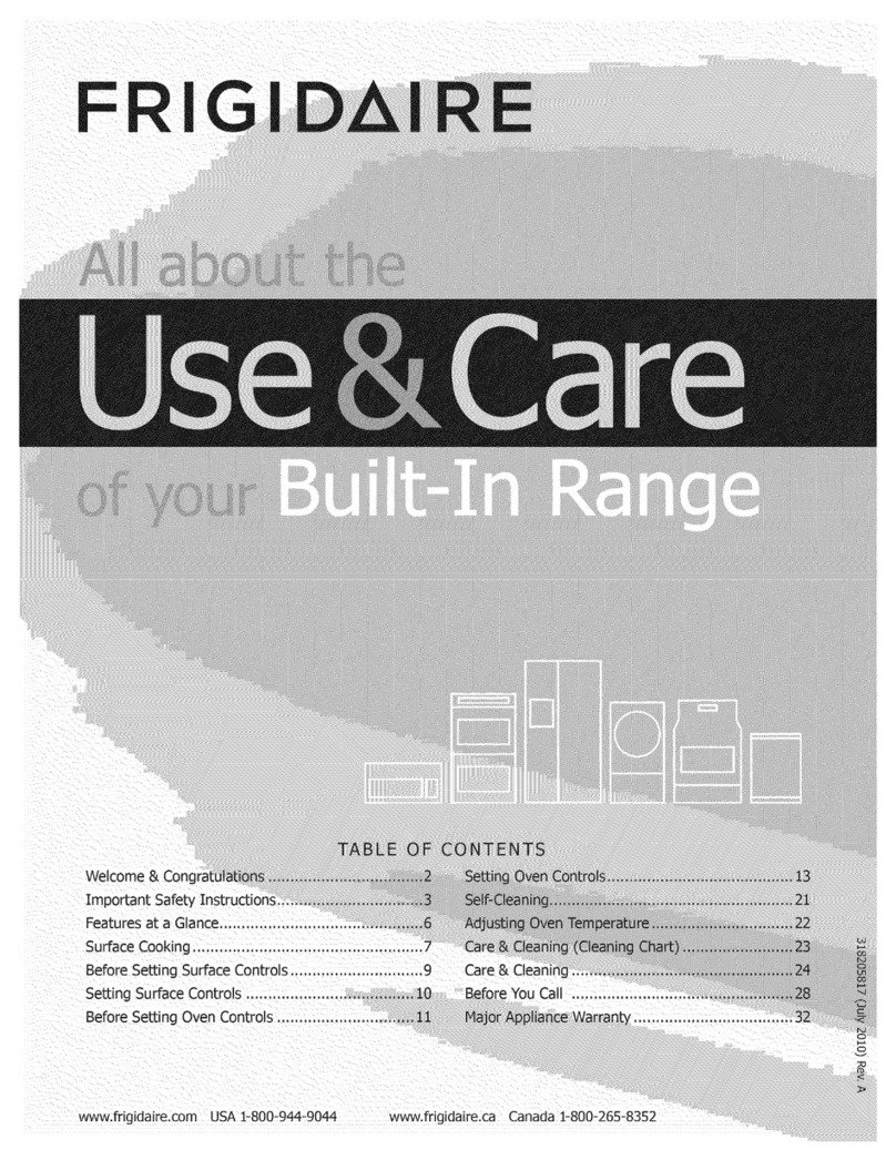 Frigidaire CFES3035LS2 use & care Frigidaire CFES3035LS2 use & care