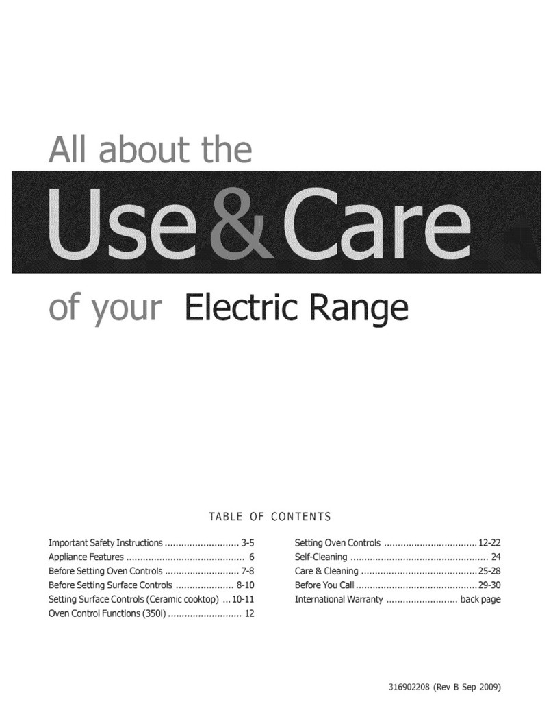 Frigidaire MFF366KSE Owner's manual