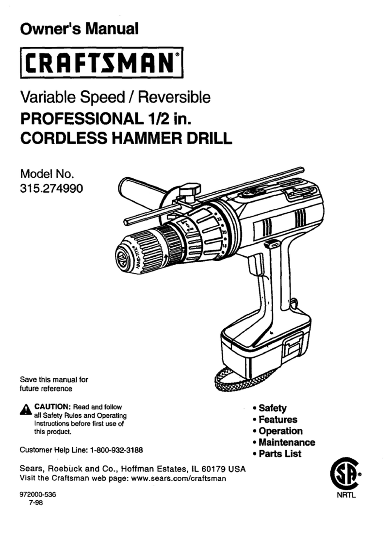 Craftsman 315.274990 User manual