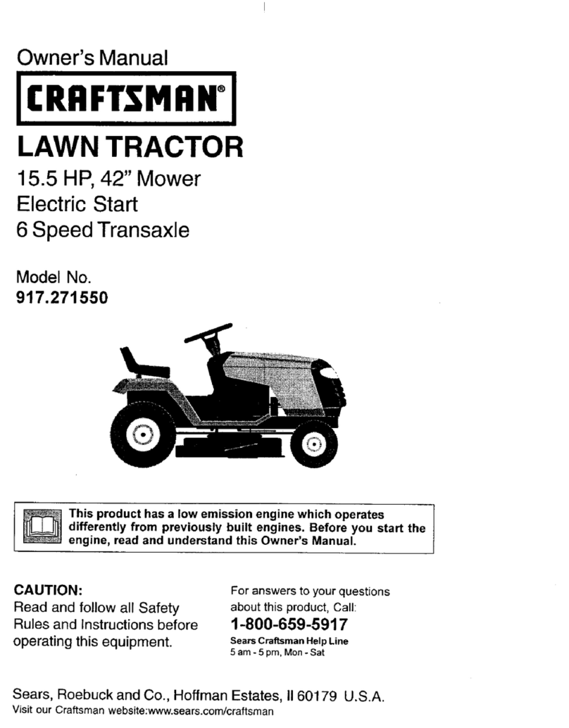Craftsman 917.271550 User manual