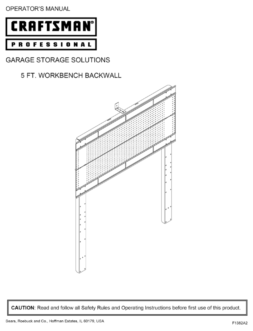 Craftsman GARAGE STORAGE SOLUTIONS User manual