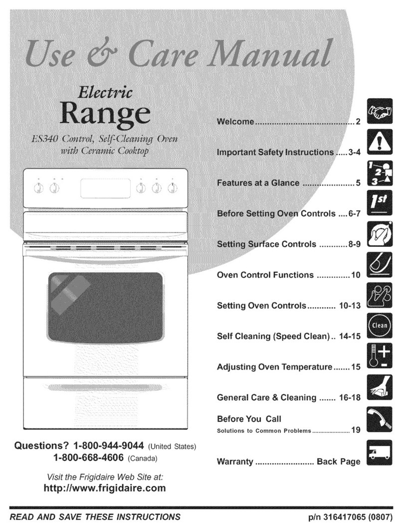 Frigidaire GLEF384HBA User manual