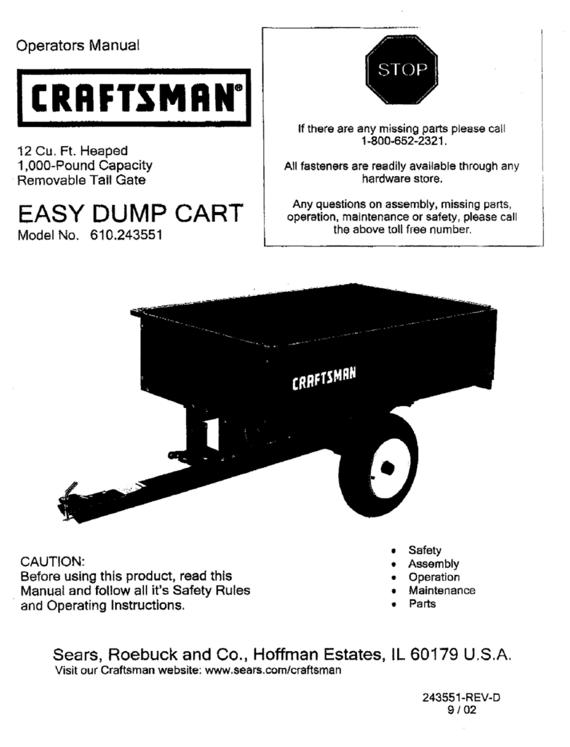 Craftsman 610.243551 Operator's manual