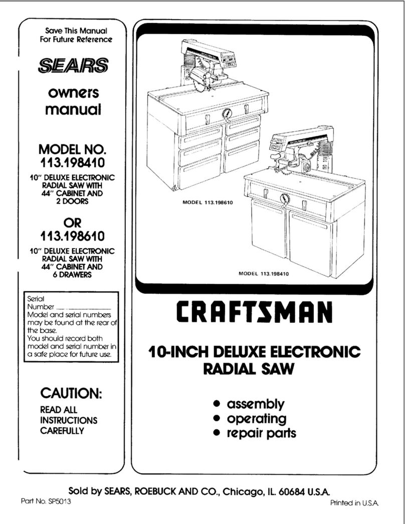 Craftsman 113.198610 User manual
