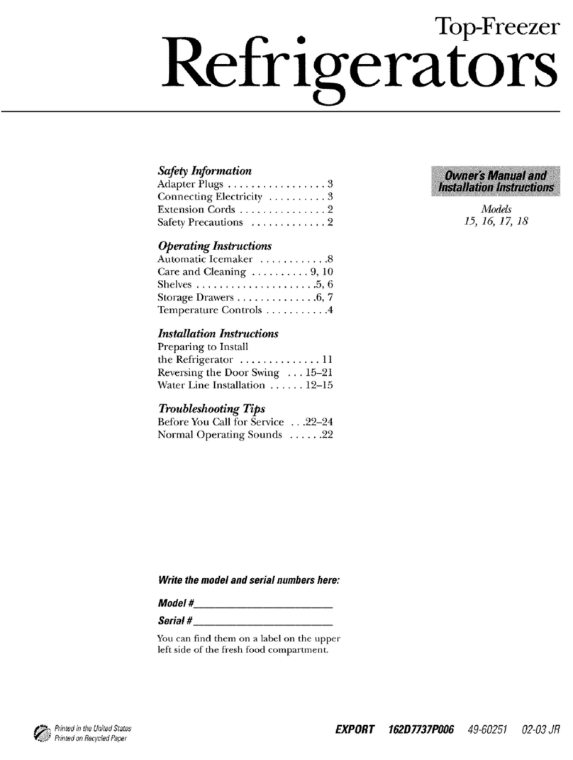 GE GTT16BBSHRCC and Operating instructions