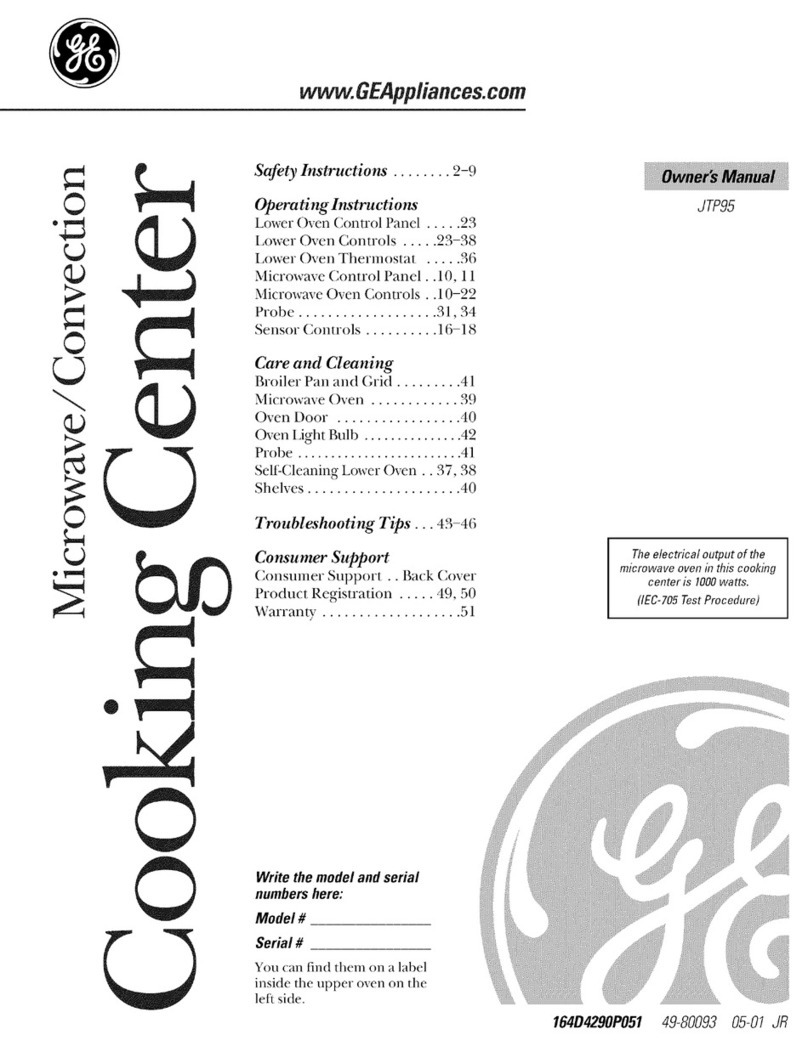 GE JTP95 User manual